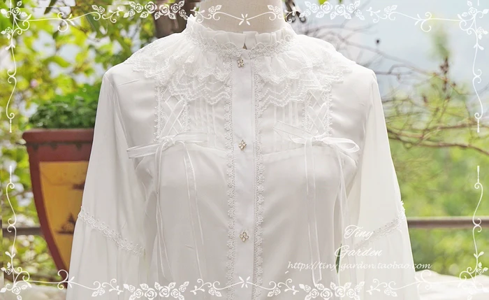 Honeycomb Sugar - Classical Lolita Shirt Chiffon Blouse - Image 7