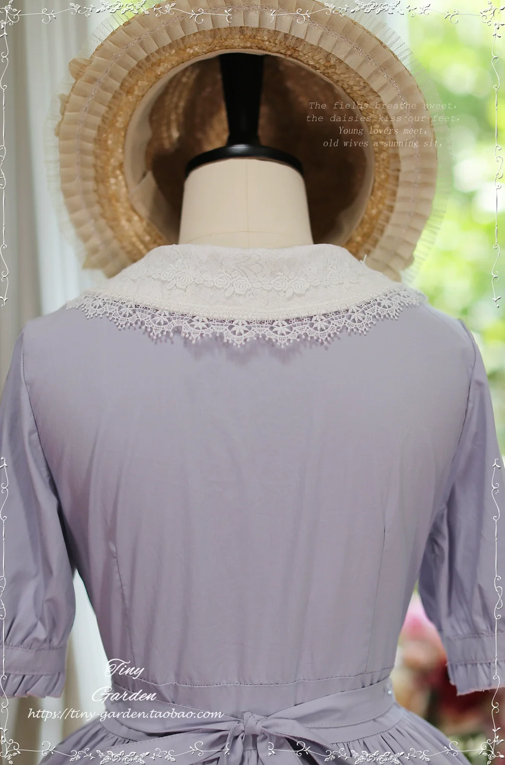 Lacey 2.0 - Classic Lolita OP Lace Collar Open Front Dress - Image 14