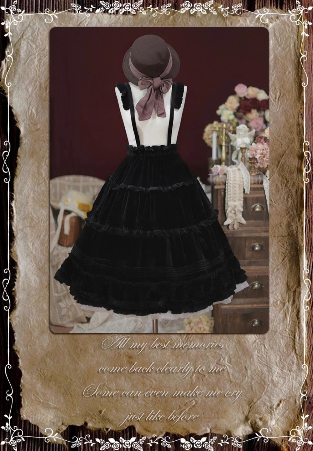 Old Love Songs - Lolita Elegant Vintage SK and Waistcoat - Image 13
