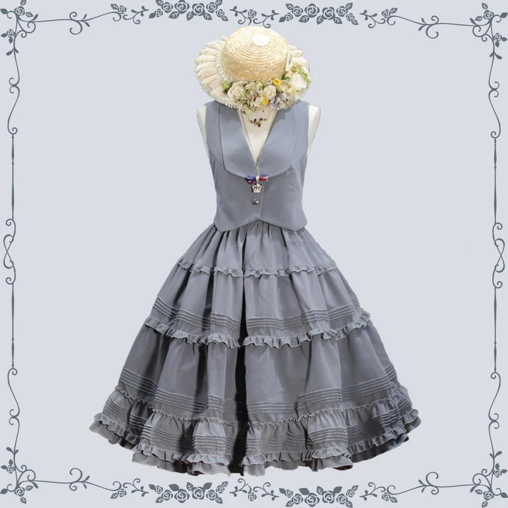 Old Love Songs - Lolita Elegant Vintage SK and Waistcoat - Image 3