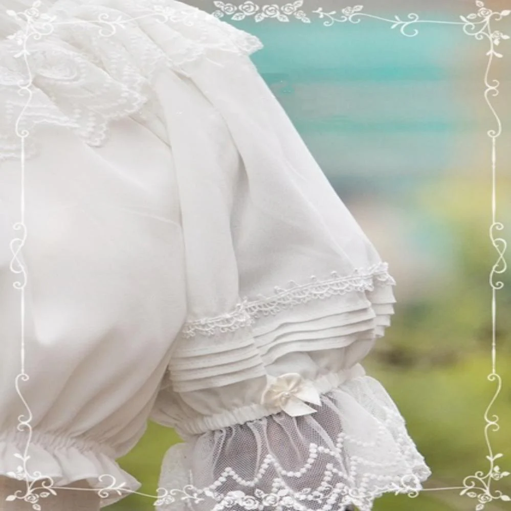 Retro Summer Chiffon Lolita Shirt - Image 9