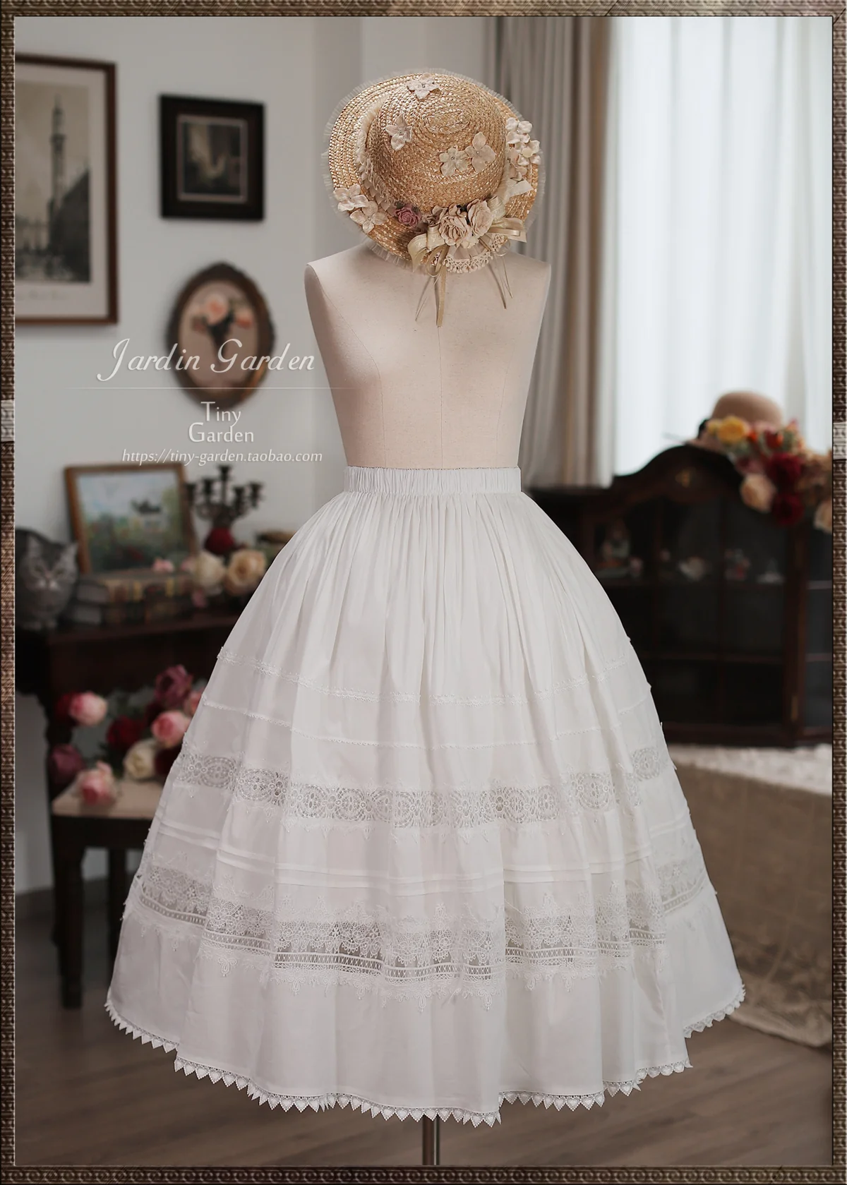 Spring Whispers - Elegant Classic Lolita Skirt French Lolita Long SK - Image 3