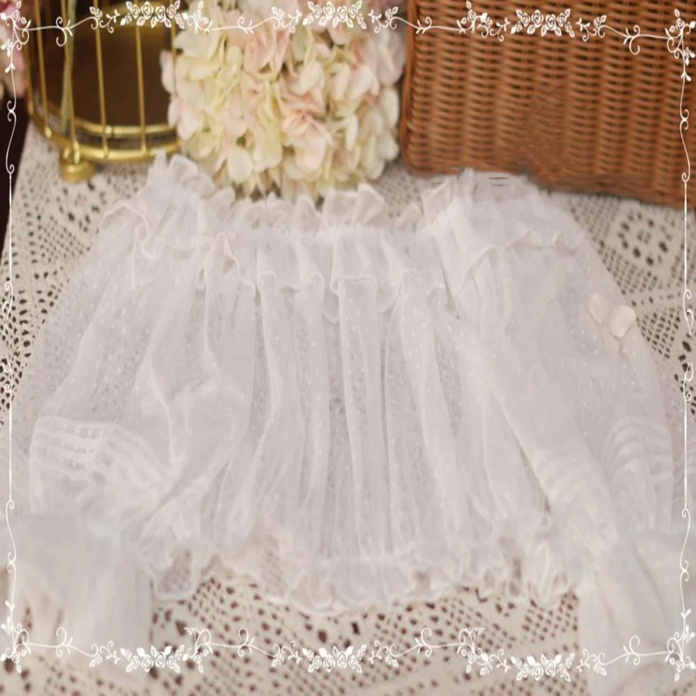 Sweet Dots Retro Lolita Summer Blouse - Image 11