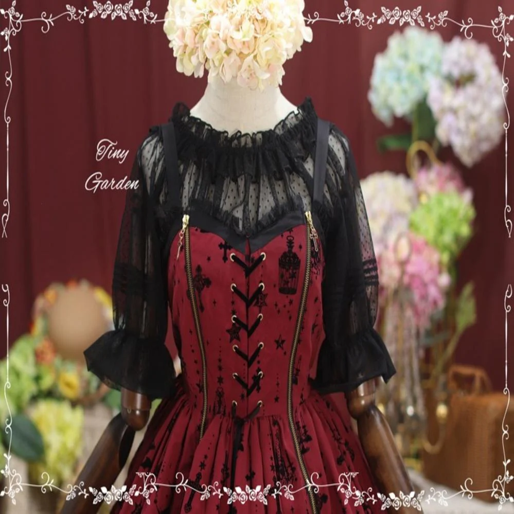 Sweet Dots Retro Lolita Summer Blouse - Image 3