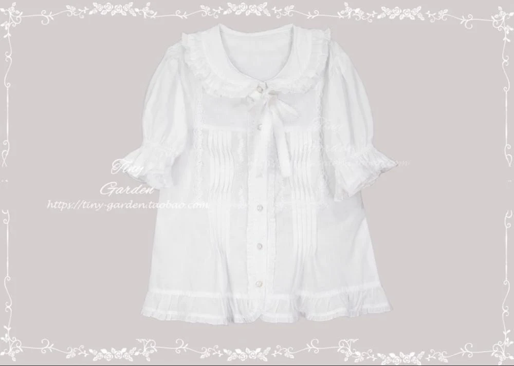 Swallowtail Butterfly - Elegant Lolita Bow Tie Blouse