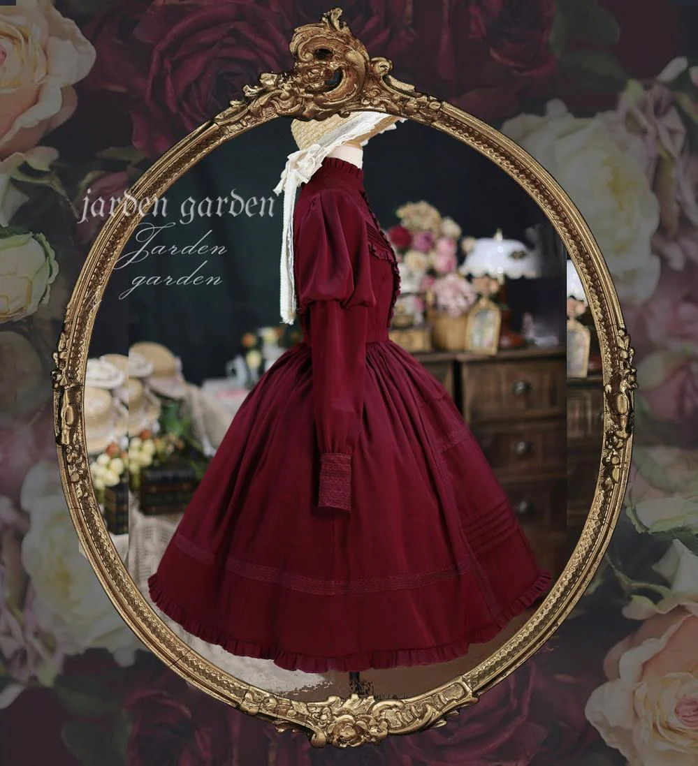 The Black Forest - Classic Lolita Stand Collar Dress OP - Image 11