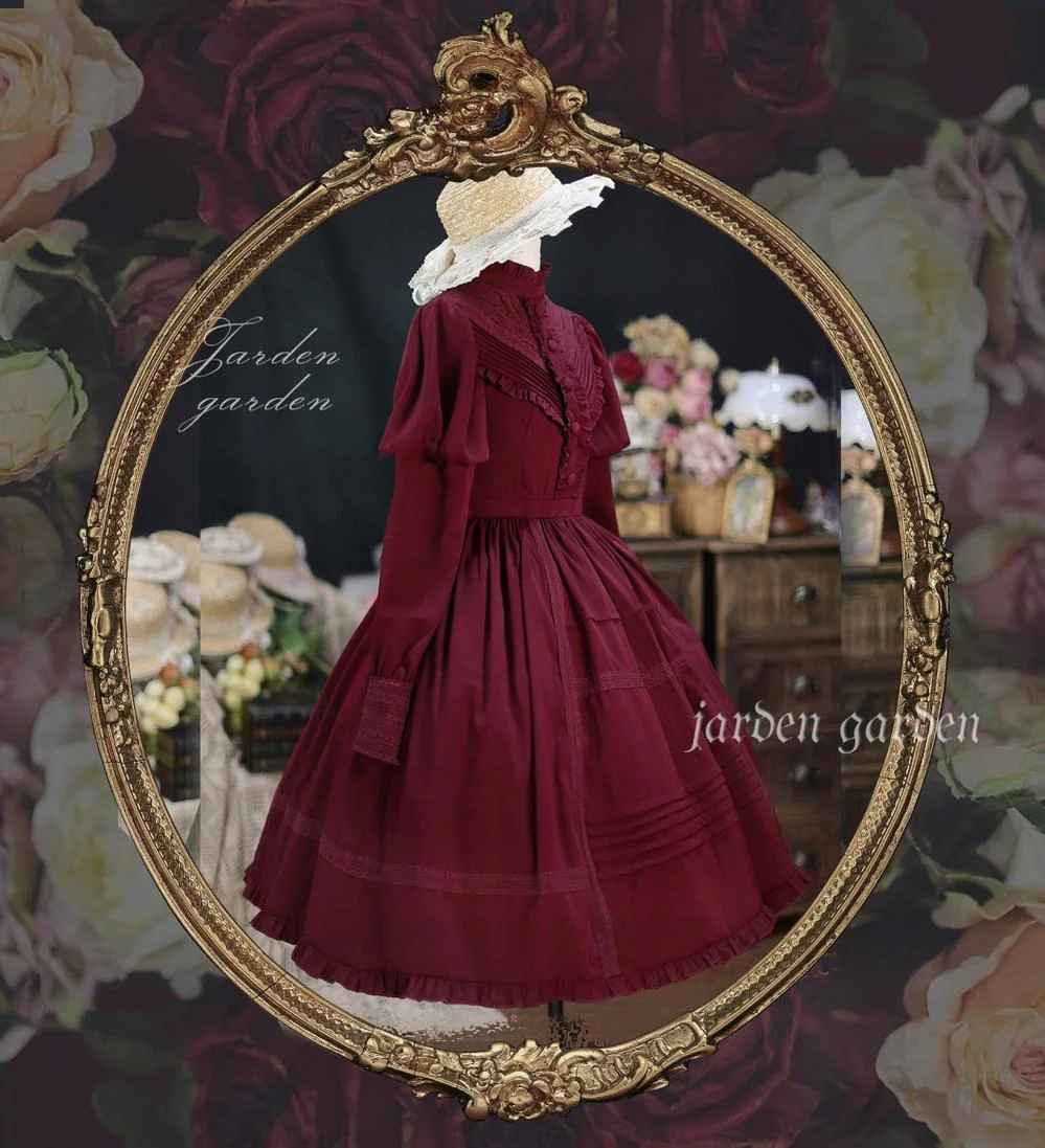The Black Forest - Classic Lolita Stand Collar Dress OP - Image 12