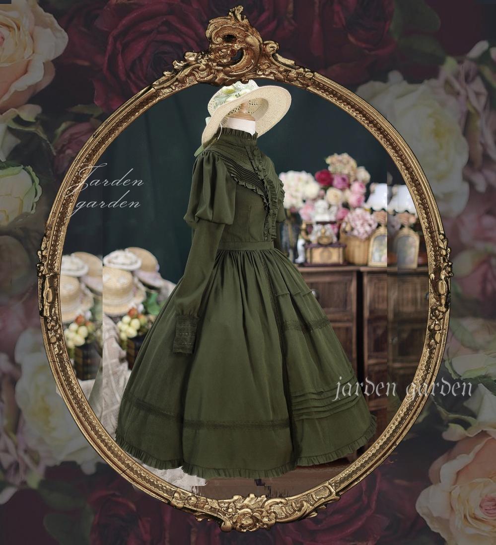 The Black Forest - Classic Lolita Stand Collar Dress OP - Image 16