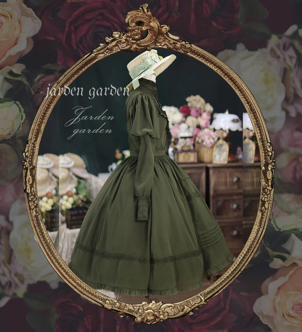 The Black Forest - Classic Lolita Stand Collar Dress OP - Image 18