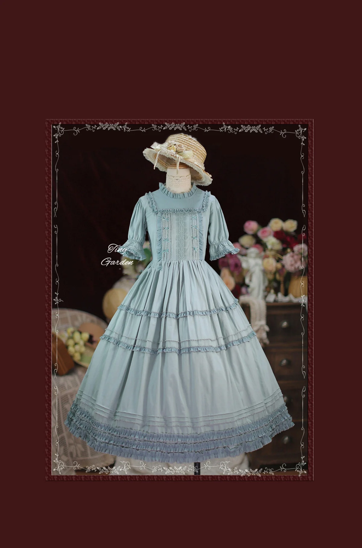 Vintage Ball - French Elegance Pin Tucks Lolita OP Dress - Image 10