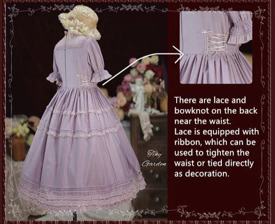 Vintage Ball - French Elegance Pin Tucks Lolita OP Dress - Image 11