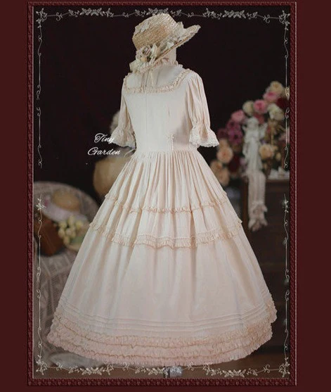 Vintage Ball - French Elegance Pin Tucks Lolita OP Dress - Image 12