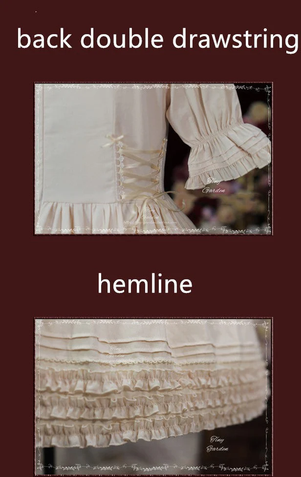 Vintage Ball - French Elegance Pin Tucks Lolita OP Dress - Image 14