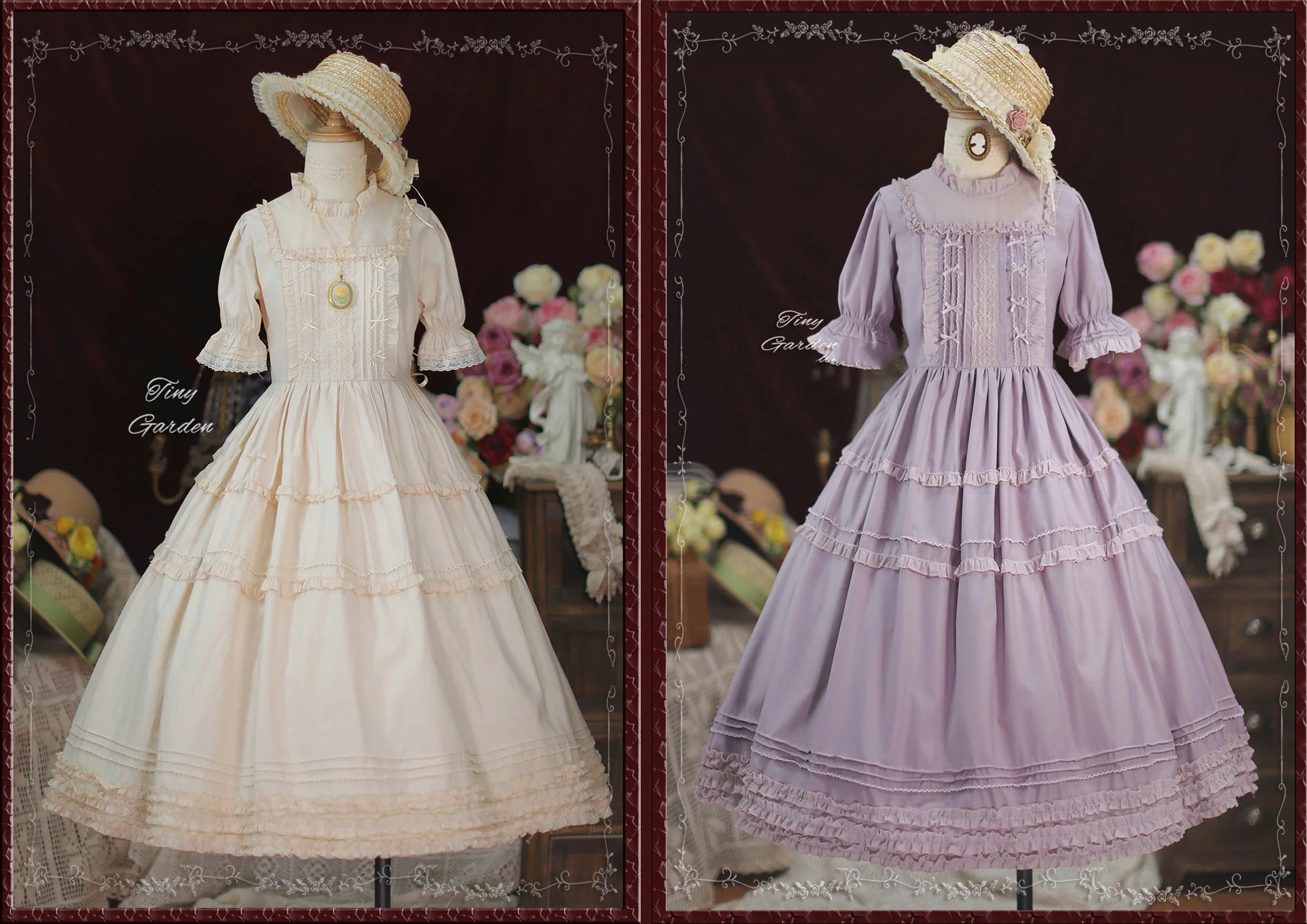 Vintage Ball - French Elegance Pin Tucks Lolita OP Dress - Image 3