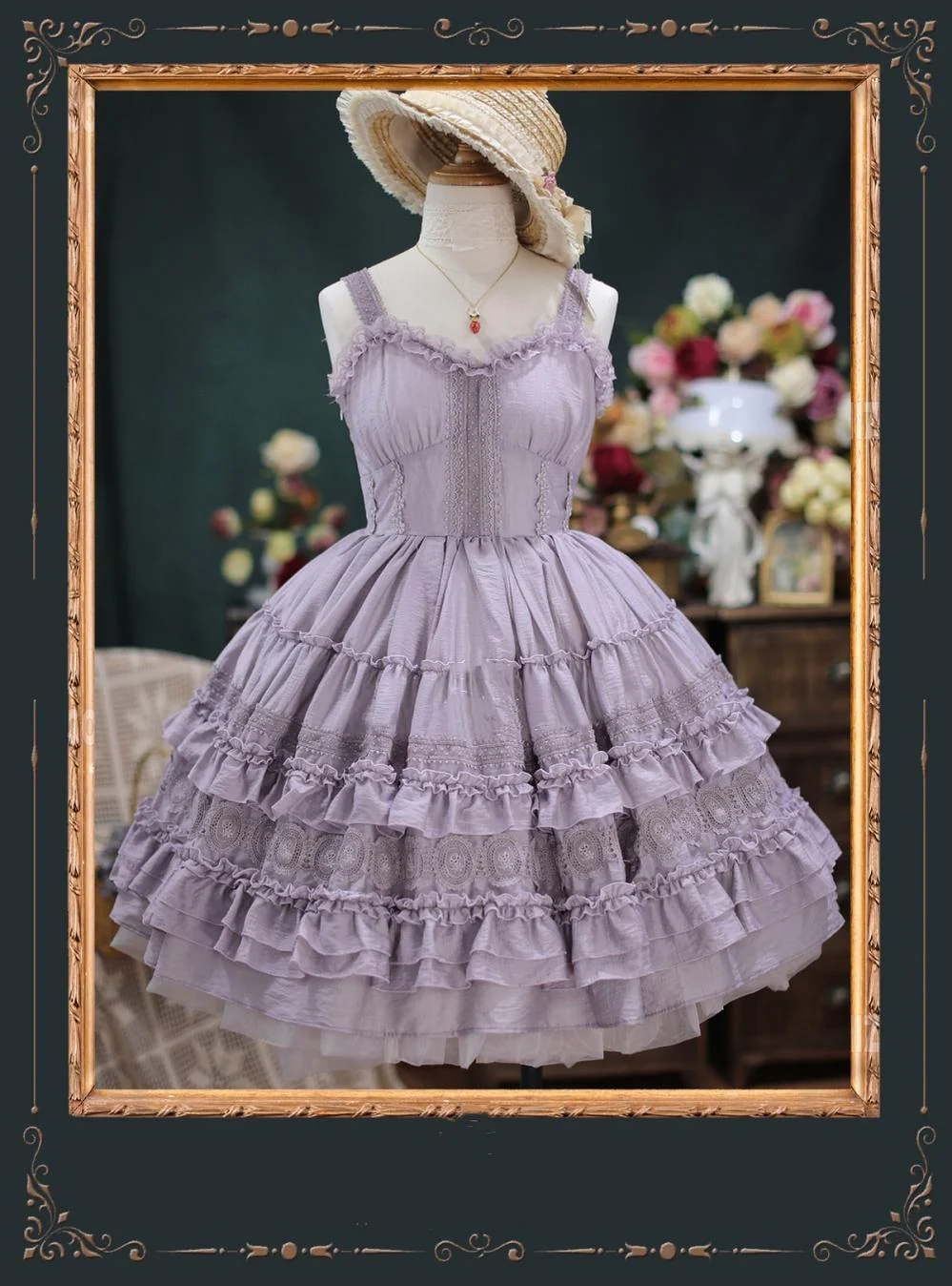 Tiny garden - Dream Bouquet - Elegant French Vintage Lolita JSK - Image 3