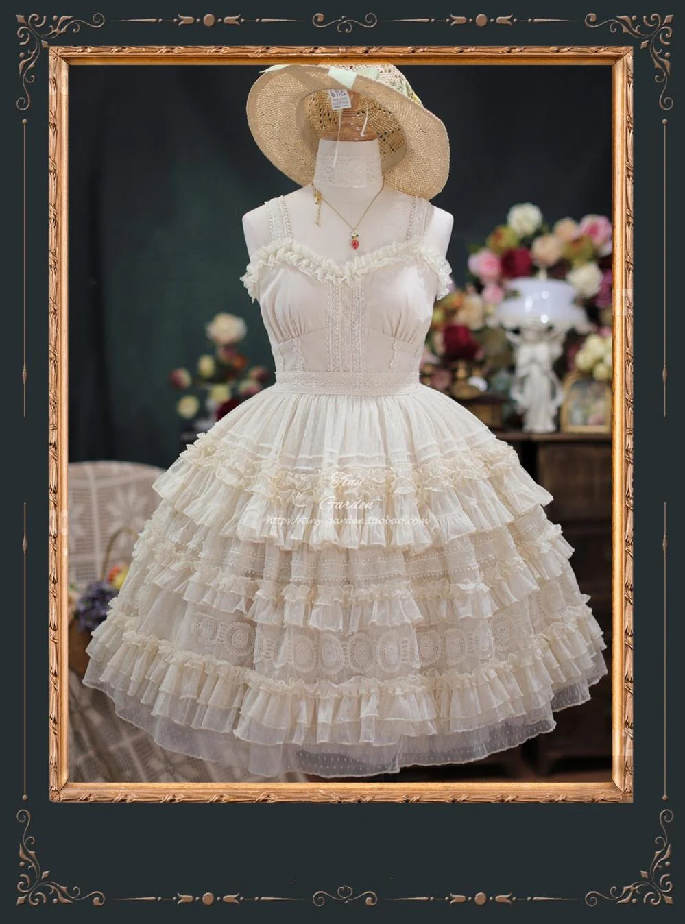 Tiny garden - Dream Bouquet - Elegant French Vintage Lolita JSK - Image 5