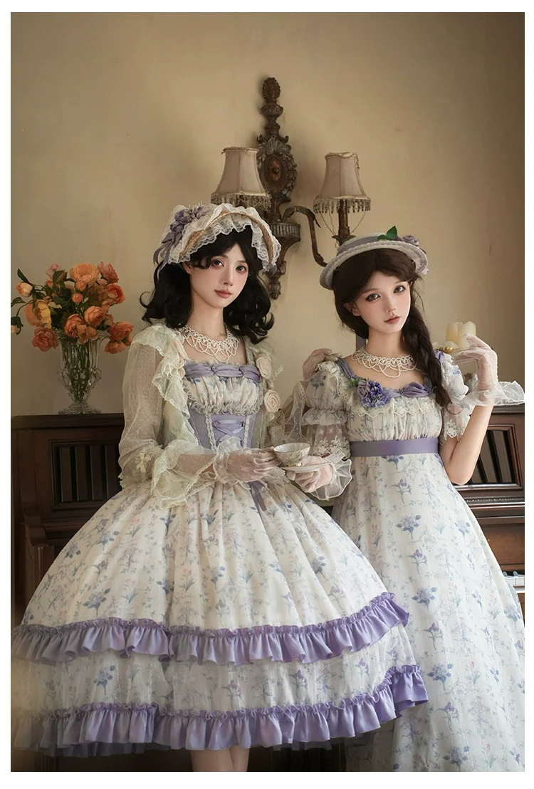 With PUJI - Iris Secret - Twins Lolita Summer Dress, Empire OP, Bodice JSK - Image 11