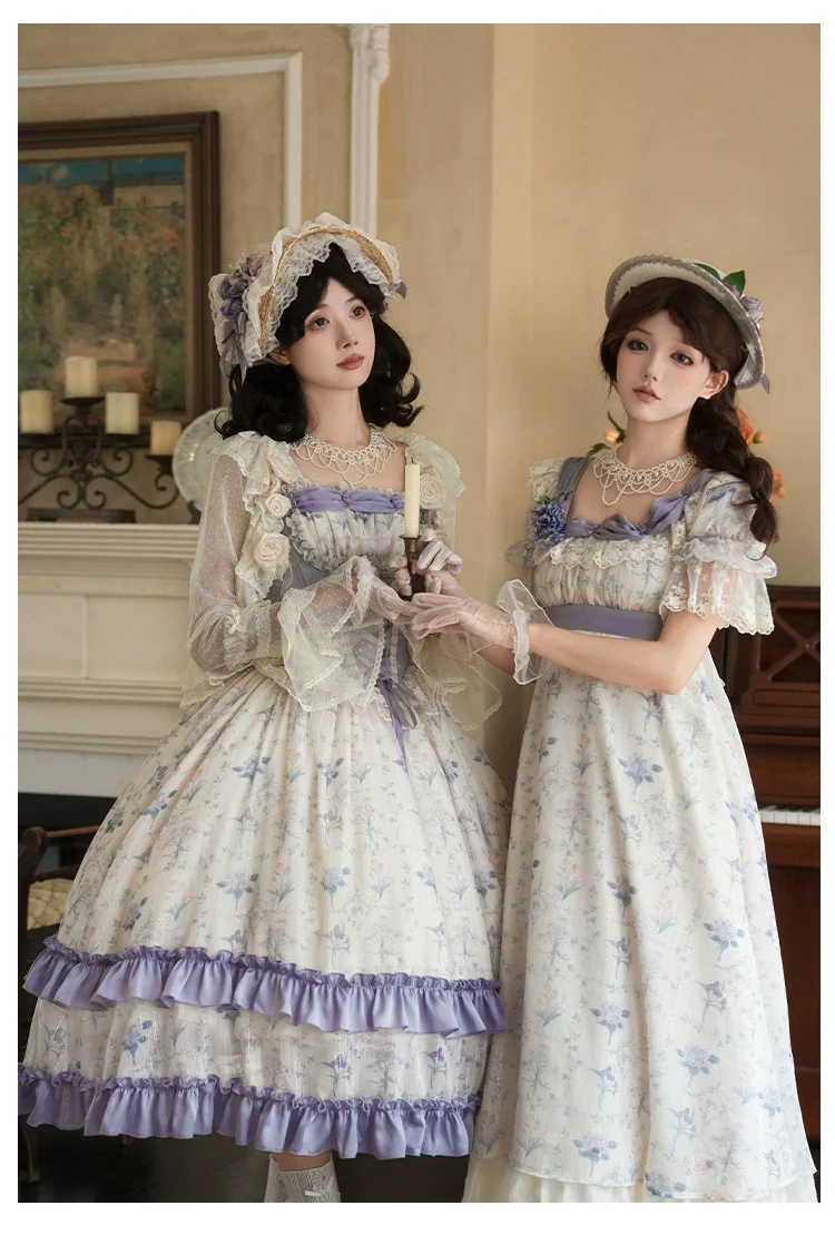 With PUJI - Iris Secret - Twins Lolita Summer Dress, Empire OP, Bodice JSK - Image 12