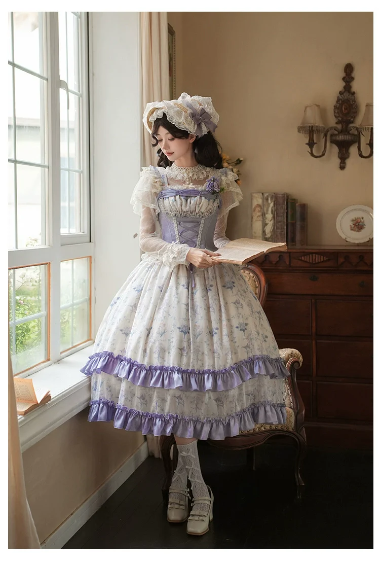 With PUJI - Iris Secret - Twins Lolita Summer Dress, Empire OP, Bodice JSK - Image 14