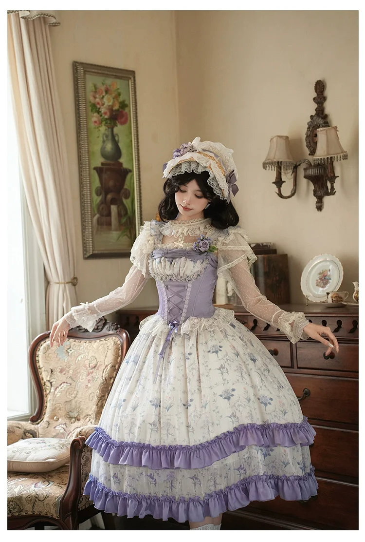 With PUJI - Iris Secret - Twins Lolita Summer Dress, Empire OP, Bodice JSK - Image 15