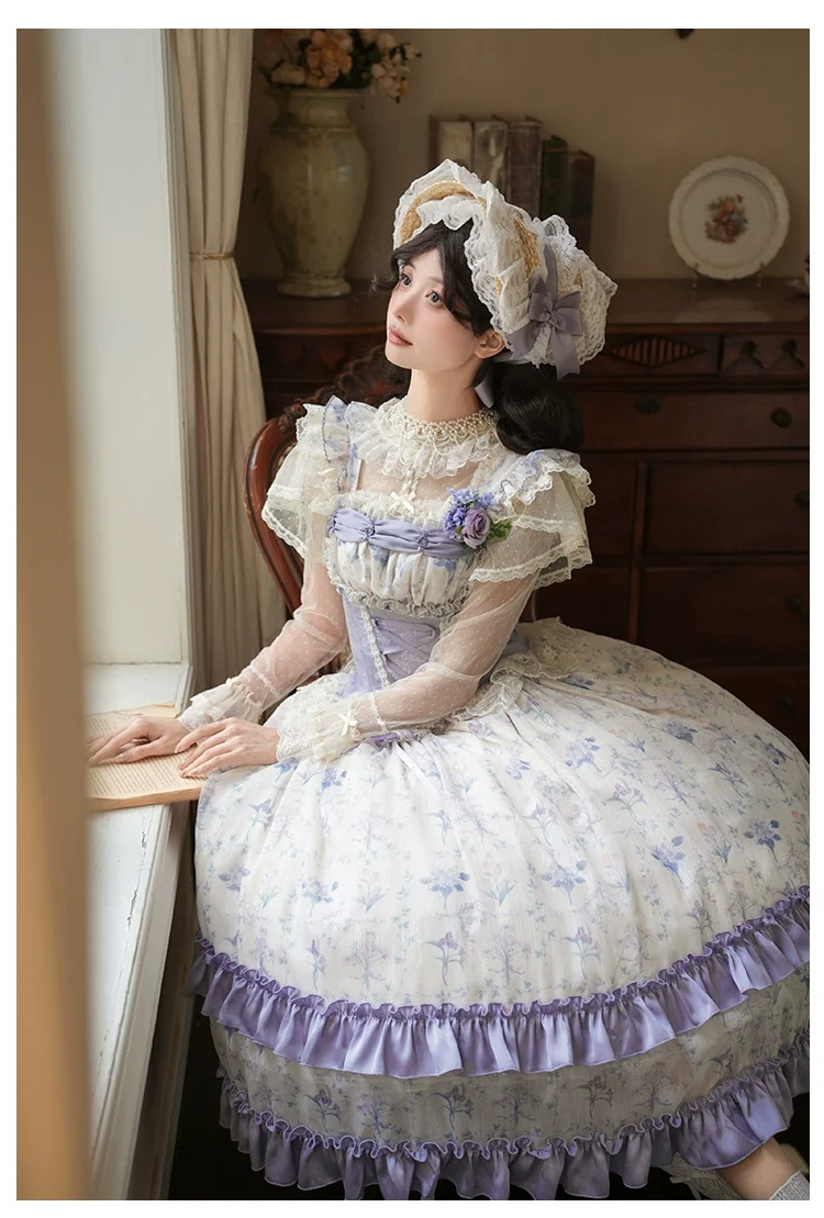 With PUJI - Iris Secret - Twins Lolita Summer Dress, Empire OP, Bodice JSK - Image 17