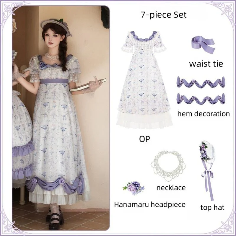 With PUJI - Iris Secret - Twins Lolita Summer Dress, Empire OP, Bodice JSK - Image 22