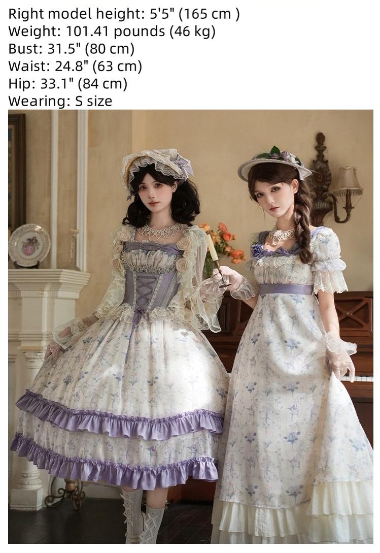 With PUJI - Iris Secret - Twins Lolita Summer Dress, Empire OP, Bodice JSK - Image 3