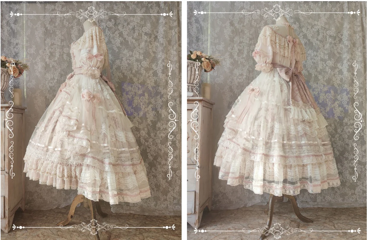 Sunset Realm Lolita Bride Gorgeous OP FS - Image 35