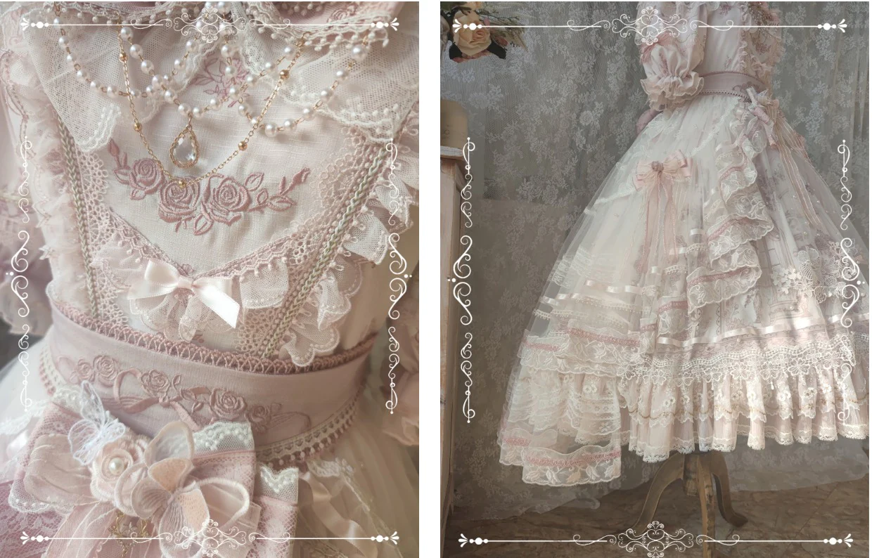Sunset Realm Lolita Bride Gorgeous OP FS - Image 41