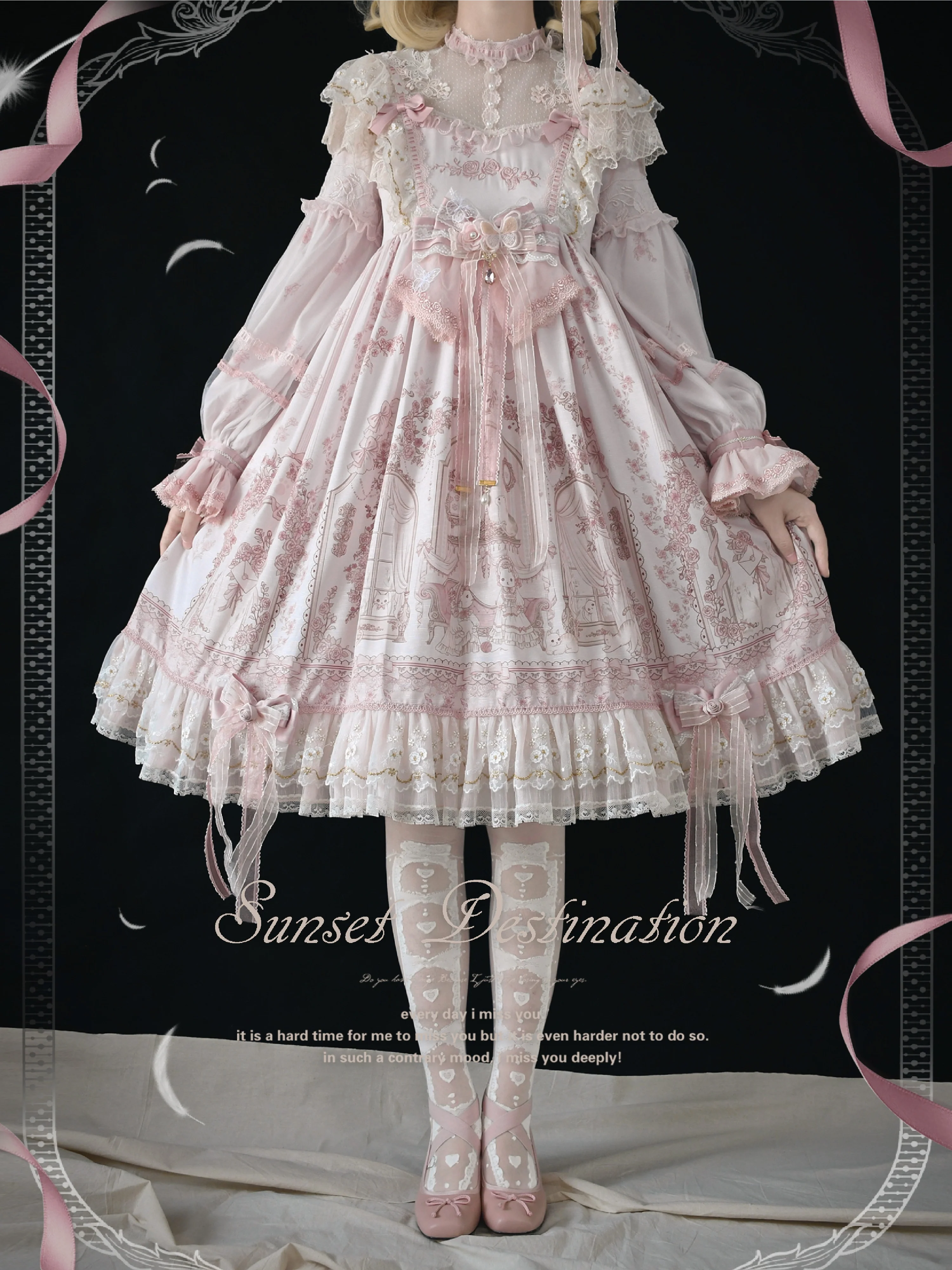 Sunset Realm Lolita Bride Gorgeous OP FS - Image 5
