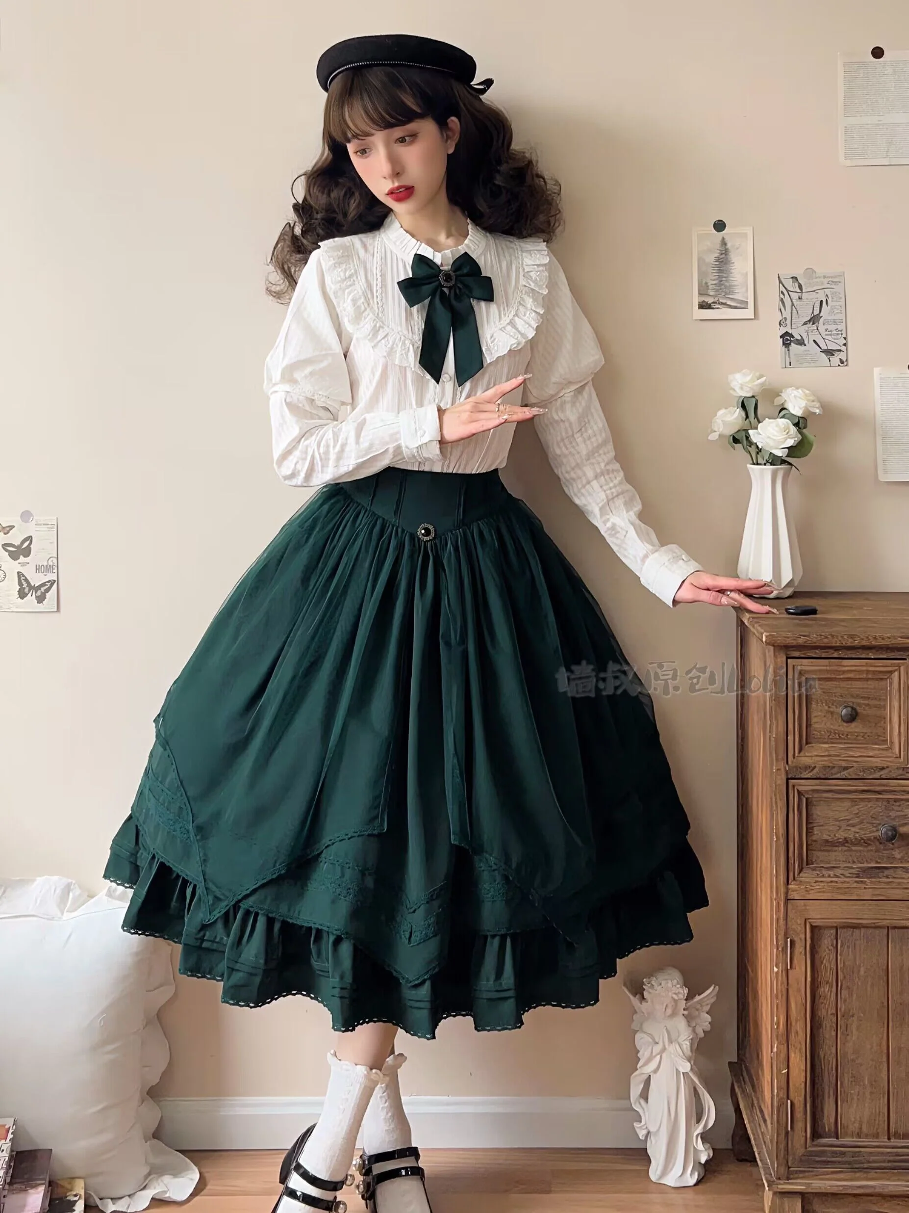 Rich Girl - Elegant Lolita SK and Shirt - Image 22