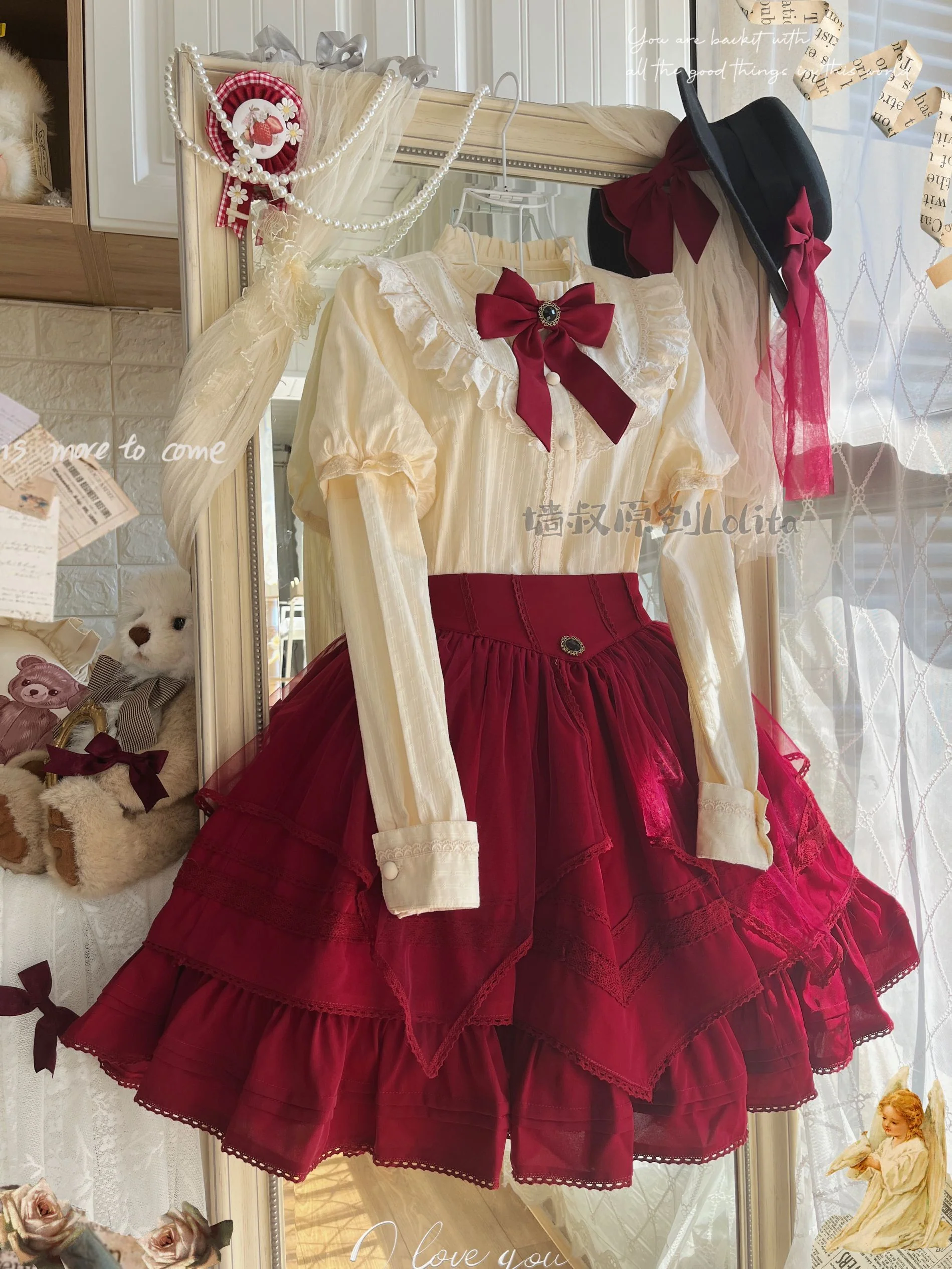 Rich Girl - Elegant Lolita SK and Shirt - Image 38