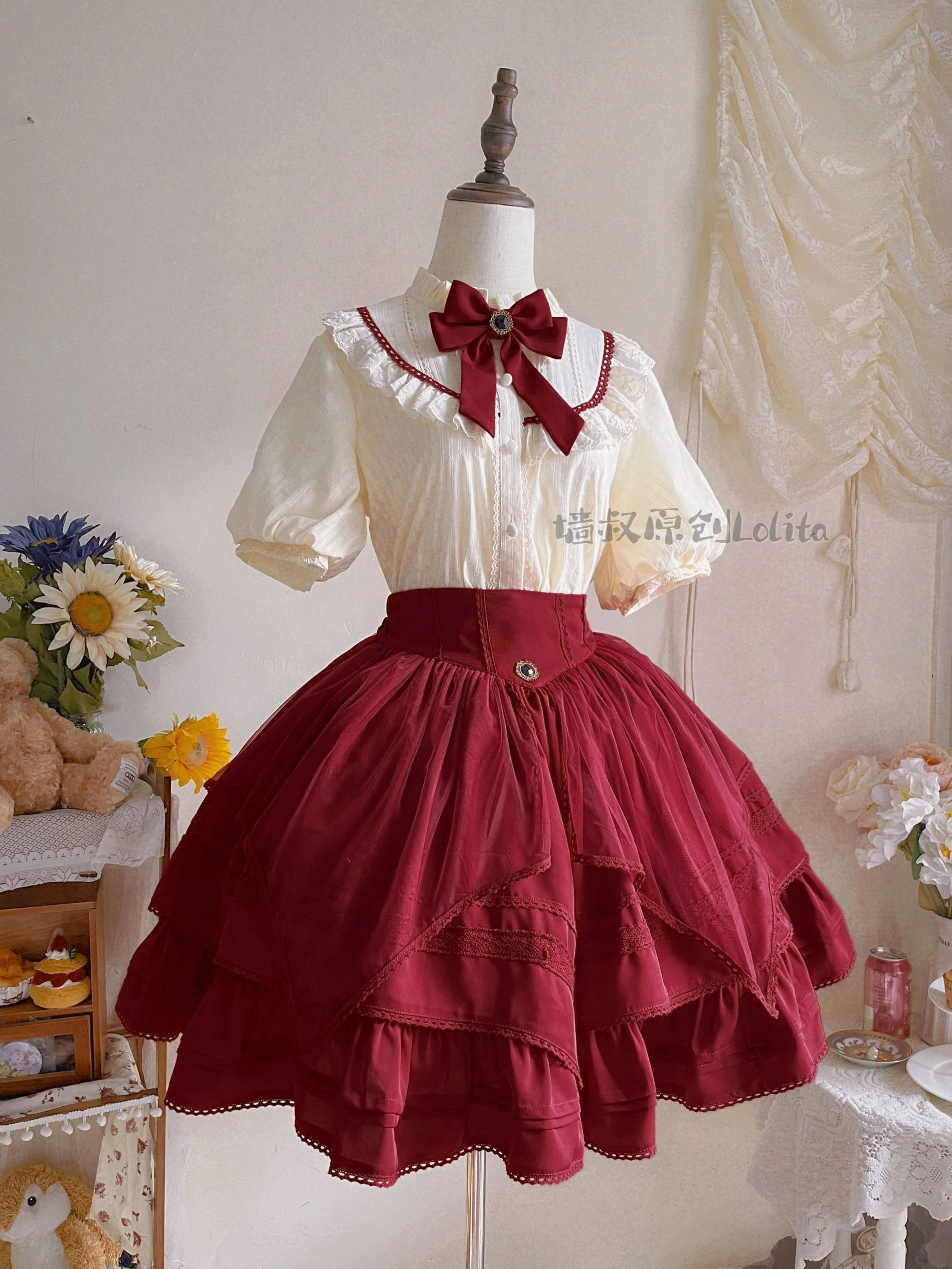 Rich Girl - Elegant Lolita SK and Shirt - Image 42