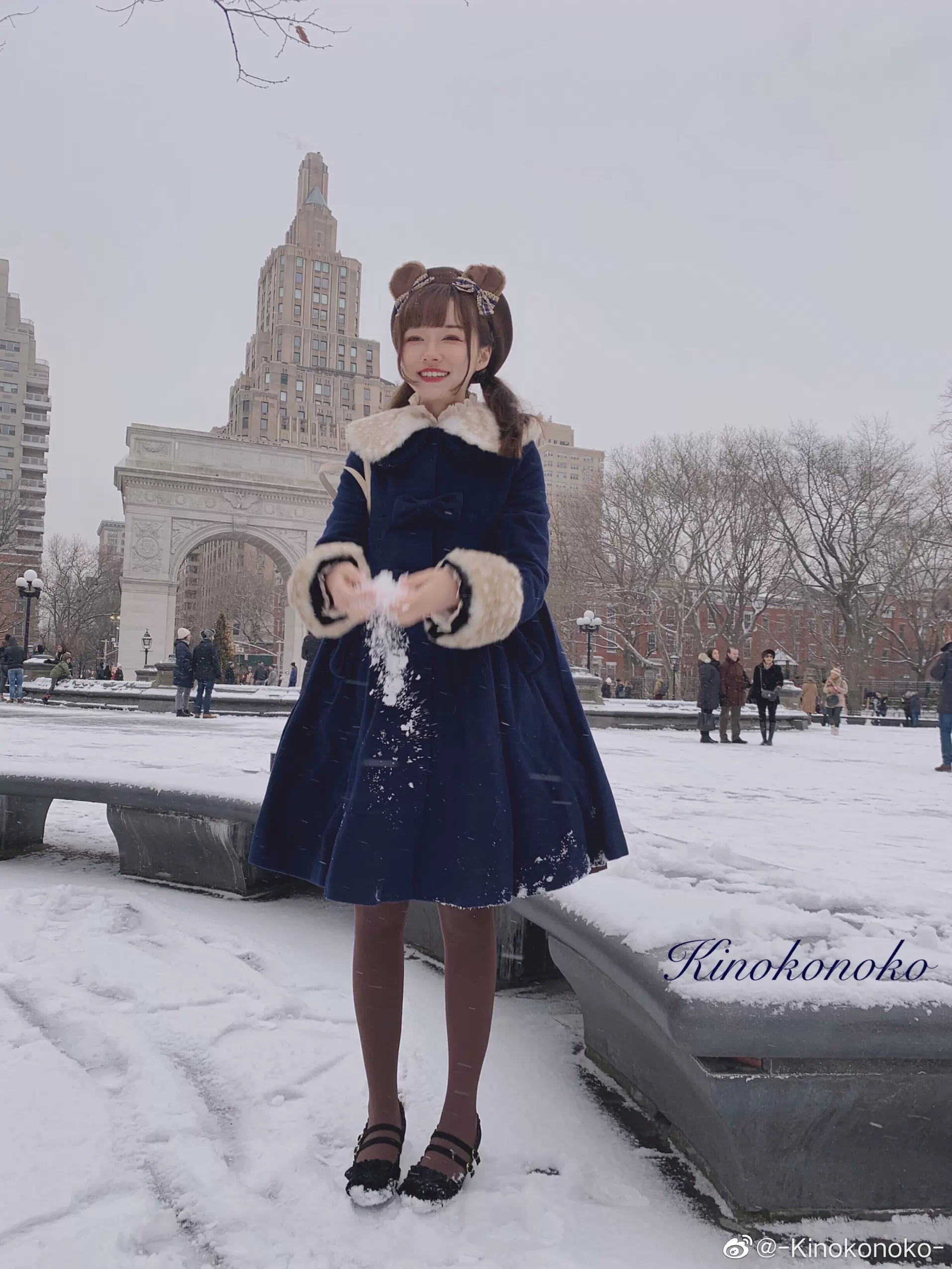 Casual Lolita Winter Wool Down Coat Multicolors - Image 39