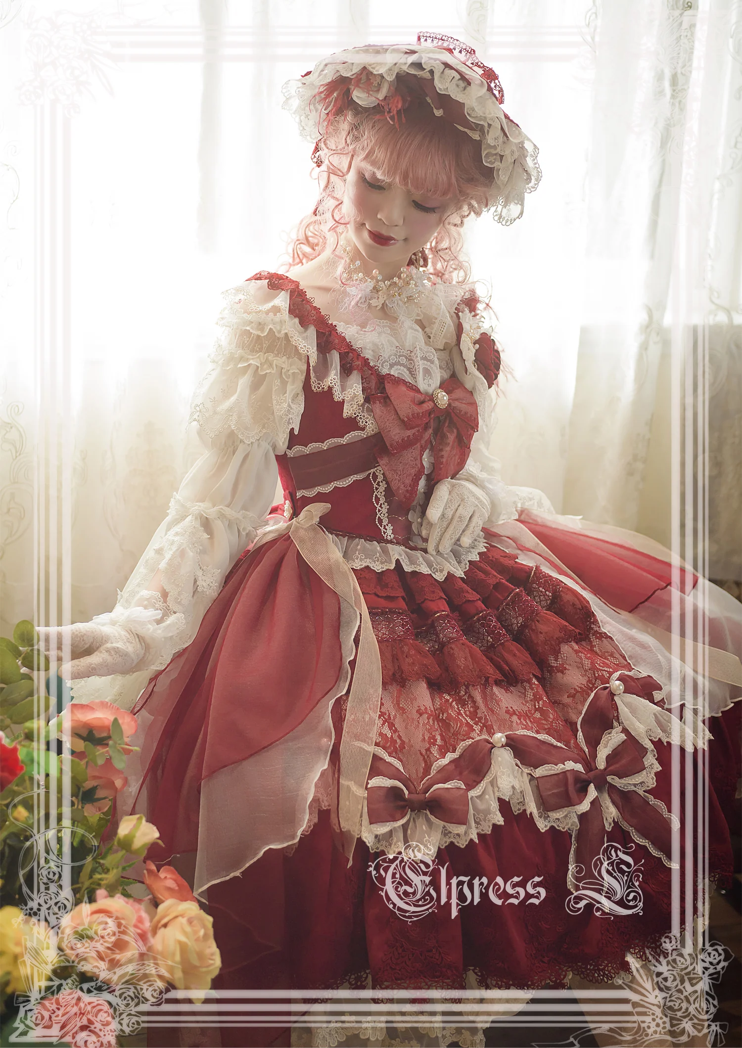 Universal Black White Chiffon Lolita Blouse - Image 12