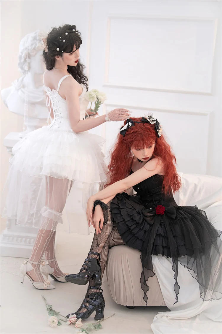 Little Rose - Summer Casual Lolita Fashion Dress Sexy JSK - Image 10