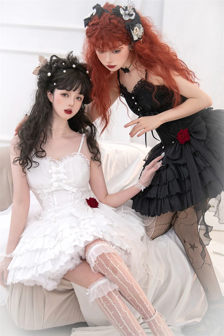 Little Rose - Summer Casual Lolita Fashion Dress Sexy JSK - Image 11
