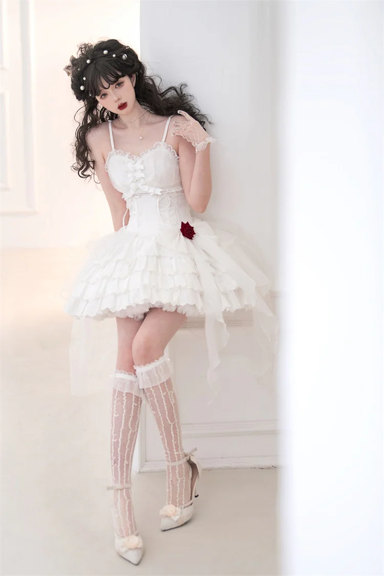 Little Rose - Summer Casual Lolita Fashion Dress Sexy JSK - Image 17