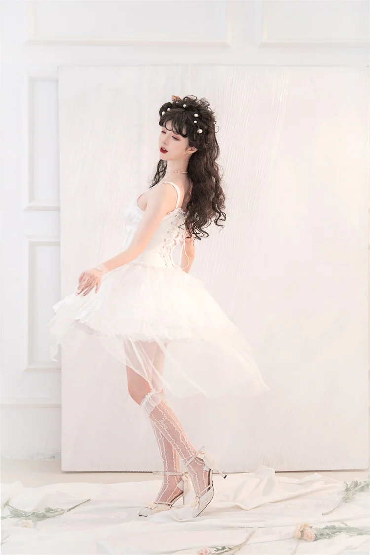 Little Rose - Summer Casual Lolita Fashion Dress Sexy JSK - Image 19