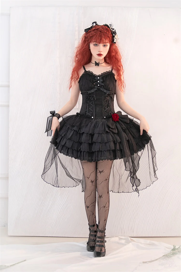 Little Rose - Summer Casual Lolita Fashion Dress Sexy JSK - Image 21