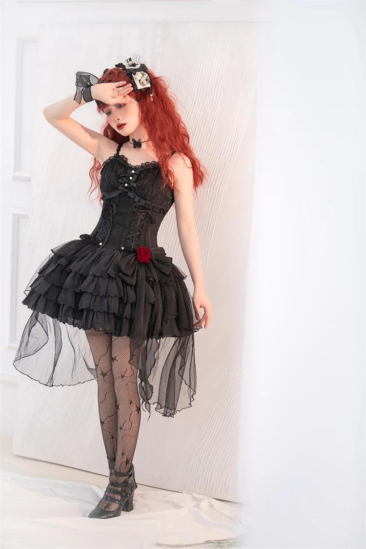 Little Rose - Summer Casual Lolita Fashion Dress Sexy JSK - Image 22