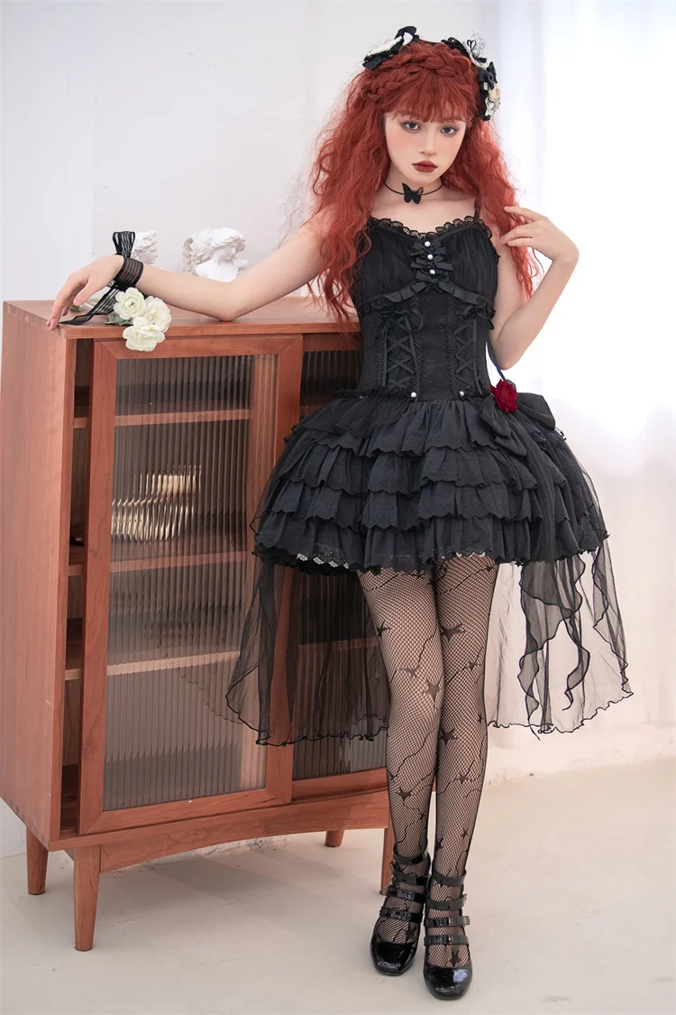 Little Rose - Summer Casual Lolita Fashion Dress Sexy JSK - Image 24