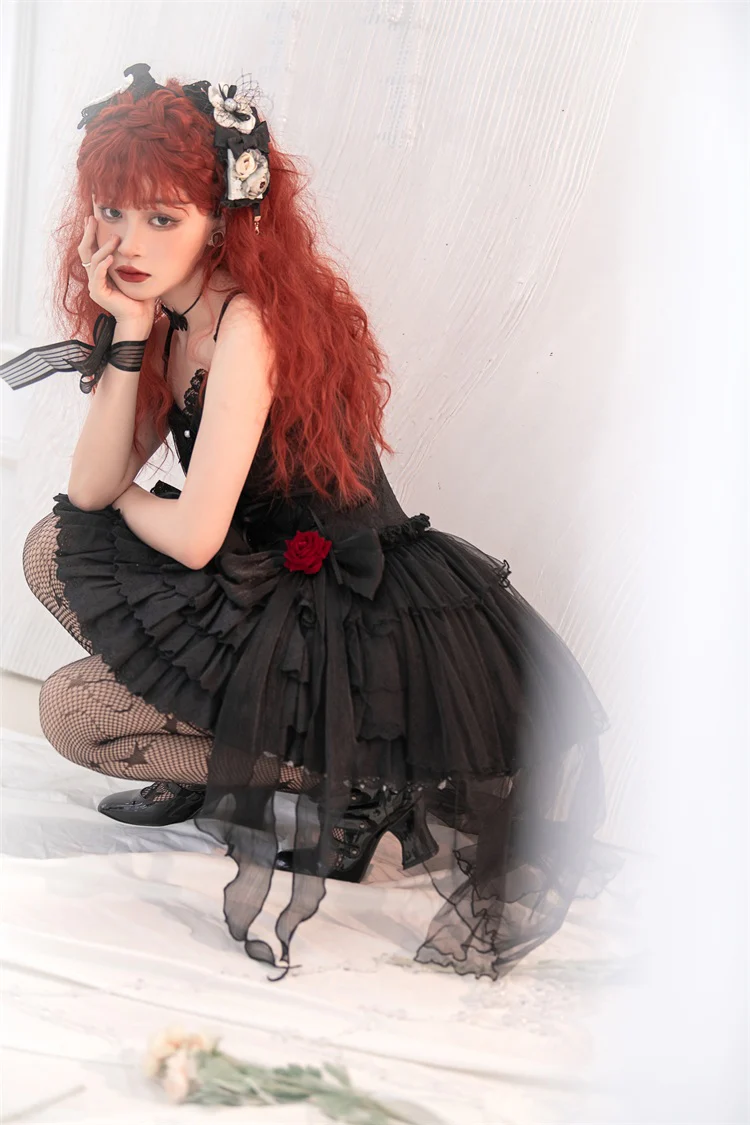 Little Rose - Summer Casual Lolita Fashion Dress Sexy JSK - Image 27