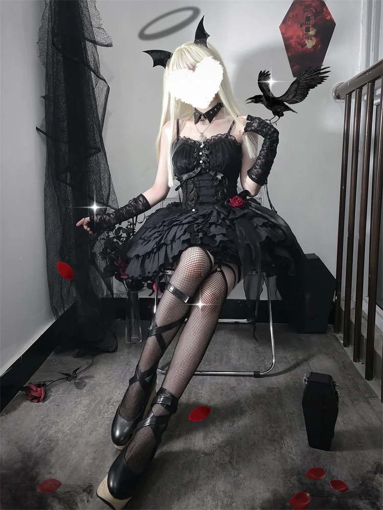 Little Rose - Summer Casual Lolita Fashion Dress Sexy JSK - Image 29
