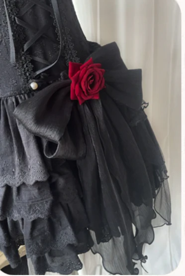 Little Rose - Summer Casual Lolita Fashion Dress Sexy JSK - Image 37