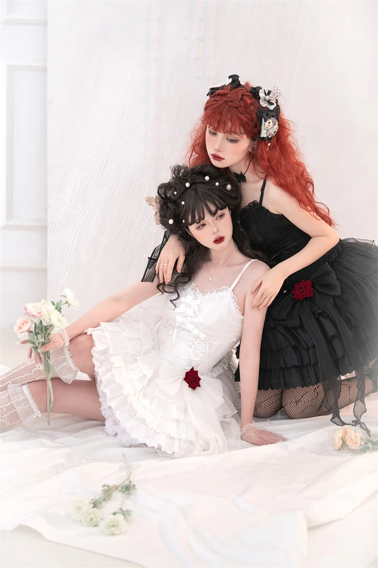 Little Rose - Summer Casual Lolita Fashion Dress Sexy JSK - Image 7