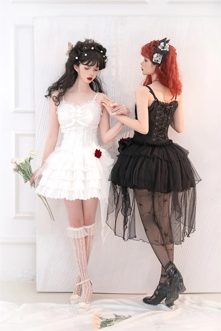 Little Rose - Summer Casual Lolita Fashion Dress Sexy JSK - Image 8