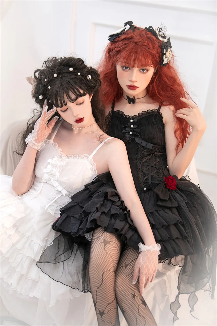 Little Rose - Summer Casual Lolita Fashion Dress Sexy JSK - Image 9