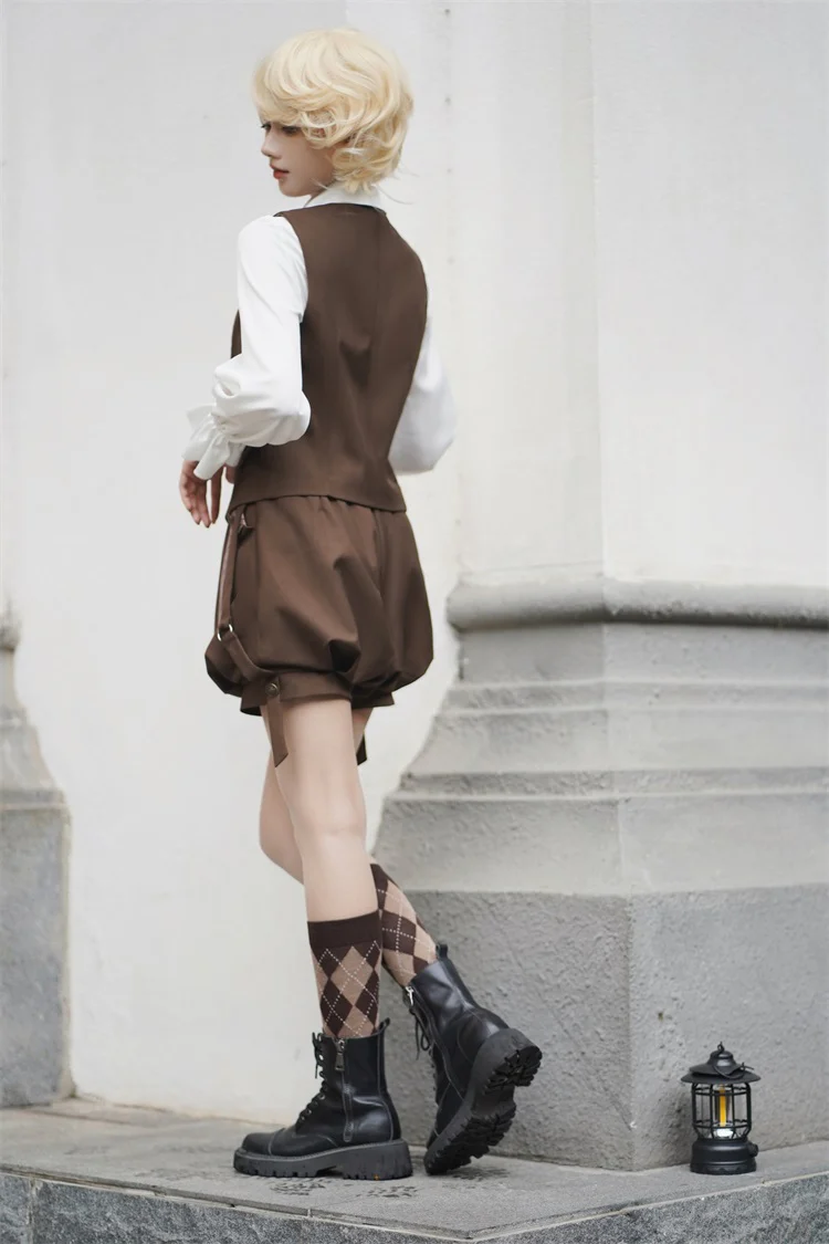 Detective Rabbit Kiri - Ouji Lolita Outfits, Backpack Pants - Image 15