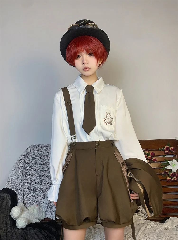 Detective Rabbit Kiri - Ouji Lolita Outfits, Backpack Pants - Image 19